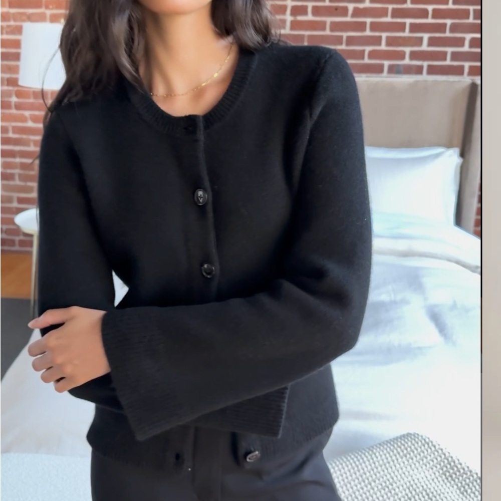 Quince Mongolian Cashmere Structured Cardigan